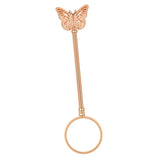 Maxbell Cigarette Holder Hollow Design Ring Frame Fashion for Male Men Rose Gold