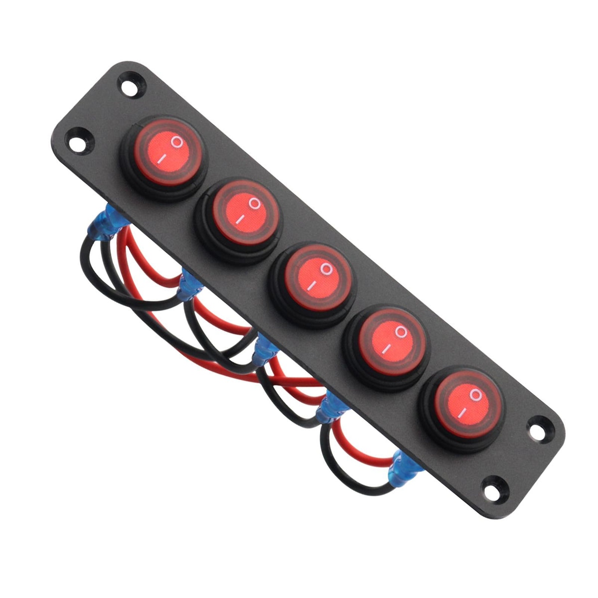 Maxbell Toggle Switch Panel Durable Pre Wired for Automotive Trailers Bus