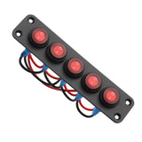 Maxbell Toggle Switch Panel Durable Pre Wired for Automotive Trailers Bus