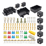 Maxbell 21 Way Fuse Relay Box 7 Slot Relay Holders for Car Vehicles Trailer