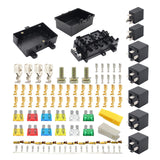 Maxbell 21 Way Fuse Relay Box 7 Slot Relay Holders for Car Vehicles Trailer