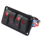 Maxbell Rocker Switch Panel Durable Multipurpose for Automotive Caravan Bus