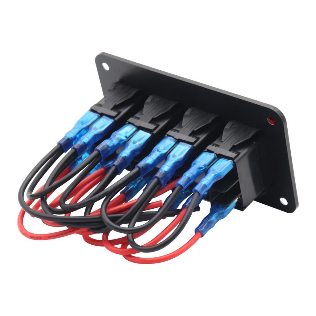 Maxbell Rocker Switch Panel Durable Multipurpose for Automotive Caravan Bus