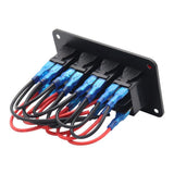 Maxbell Rocker Switch Panel Durable Multipurpose for Automotive Caravan Bus