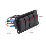 Maxbell Rocker Switch Panel Durable Multipurpose for Automotive Caravan Bus