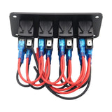 Maxbell Rocker Switch Panel Durable Multipurpose for Automotive Caravan Bus