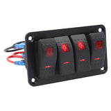 Maxbell Rocker Switch Panel Durable Multipurpose for Automotive Caravan Bus