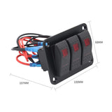 Maxbell Marine Boat Switch Panel Waterproof 5 Pin for Vehicle Car Boat