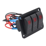 Maxbell Marine Boat Switch Panel Waterproof 5 Pin for Vehicle Car Boat