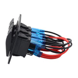 Maxbell Marine Boat Switch Panel Waterproof 5 Pin for Vehicle Car Boat