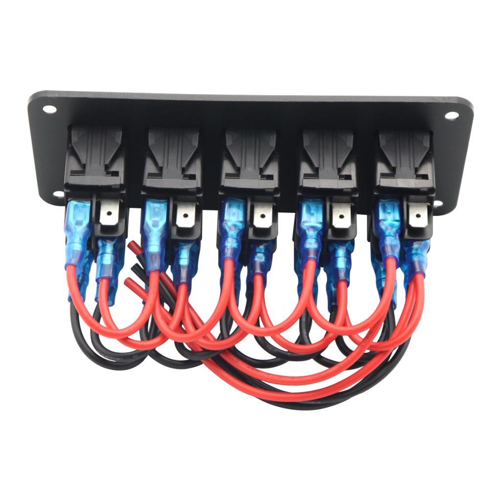 Maxbell Switch Controller Panel On Off Waterproof Double Red for Caravan