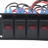 Maxbell Switch Controller Panel On Off Waterproof Double Red for Caravan