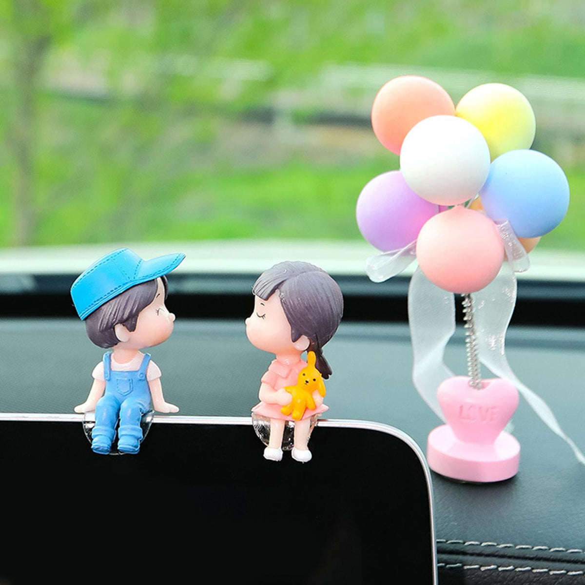 Maxbell Car Dashboard Decorations Couple Doll Accessories for Home Women Office  Couple Doll