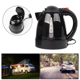 Maxbell 1L Car Electric Kettle Drinking Mug for Hot Self Driving Tour Black 24V 250W