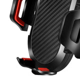 Maxbell Car Adjustable Phone Holder Dashboard Windshield Mount, One Button Release Black Red