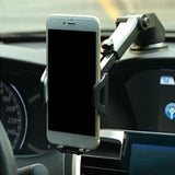 Maxbell Car Adjustable Phone Holder Dashboard Windshield Mount, One Button Release Black Red