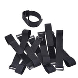 Maxbell 10 Pieces Nylon Fastening Cable Straps Self Adhesive for Home