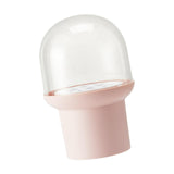 Maxbell Makeup Brush Holder Container with Lid for Lip Brush Contour Brush Eyeliner Pink