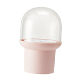 Maxbell Makeup Brush Holder Container with Lid for Lip Brush Contour Brush Eyeliner Pink