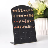 Maxbell Earring Holder Stand Jewelry Display l Shape for Personal Retail Show Black