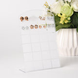 Maxbell Earring Holder Stand Jewelry Display l Shape for Personal Retail Show White