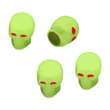 Maxbell 4 Pieces Car Tire Valve Stem Caps Luminous Dustproof for Bike Suvs Yellow