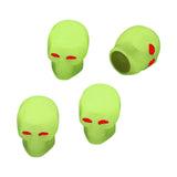 Maxbell 4 Pieces Car Tire Valve Stem Caps Luminous Dustproof for Bike Suvs Yellow