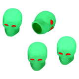 Maxbell 4 Pieces Car Tire Valve Stem Caps Luminous Dustproof for Bike Suvs Green