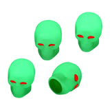 Maxbell 4 Pieces Car Tire Valve Stem Caps Luminous Dustproof for Bike Suvs Green