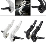 Maxbell Motorcycle Footrest Foot Pegs Pedal for Honda NC750D NC700D Silver