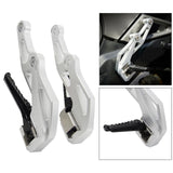 Maxbell Motorcycle Footrest Foot Pegs Pedal for Honda NC750D NC700D Silver