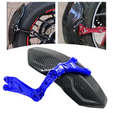 Maxbell Carbon Fiber Motorcycle Rear Wheel Fender Mudflap for Niu Technologies 2nd Generation Blue