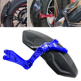 Maxbell Carbon Fiber Motorcycle Rear Wheel Fender Mudflap for Niu Technologies 2nd Generation Blue