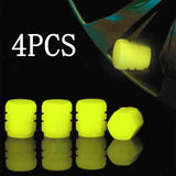 Maxbell 20Pcs Luminous Auto Wheel Valve Stem Caps for Motorbikes Vehicles