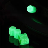 Maxbell 20Pcs Luminous Auto Wheel Valve Stem Caps for Motorbikes Vehicles