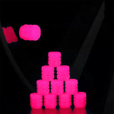 Maxbell 20Pcs Luminous Auto Wheel Valve Stem Caps for Motorbikes Vehicles