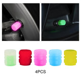 Maxbell 20Pcs Luminous Auto Wheel Valve Stem Caps for Motorbikes Vehicles