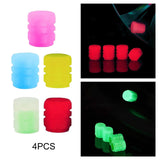 Maxbell 20Pcs Luminous Auto Wheel Valve Stem Caps for Motorbikes Vehicles