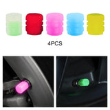 Maxbell 20Pcs Luminous Auto Wheel Valve Stem Caps for Motorbikes Vehicles