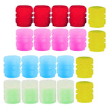 Maxbell 20Pcs Luminous Auto Wheel Valve Stem Caps for Motorbikes Vehicles