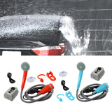 Maxbell Portable Camping Shower Pump Compact 12V for Dog Cleaning Hiking Orange