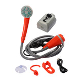 Maxbell Portable Camping Shower Pump Compact 12V for Dog Cleaning Hiking Orange