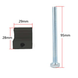 Maxbell Pickup Truck Tool Box Mounting Kit J Hook Crossover Accessories 4pcs Black