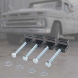 Maxbell Pickup Truck Tool Box Mounting Kit J Hook Crossover Accessories 4pcs Black