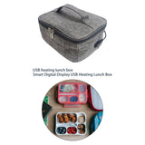 Maxbell Heated Lunch Boxes Bag Container Oxford Cloth Durable USB