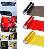 Maxbell 30x100cm Car Auto Headlight Tint Film Cover Taillight Fog Lamp Film Durable Black