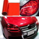 Maxbell 30x100cm Car Auto Headlight Tint Film Cover Taillight Fog Lamp Film Durable Red