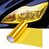 Maxbell 30x100cm Car Auto Headlight Tint Film Cover Taillight Fog Lamp Film Durable Golden