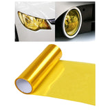 Maxbell 30x100cm Car Auto Headlight Tint Film Cover Taillight Fog Lamp Film Durable Golden