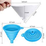Maxbell 200 Pieces Paint Cone Paint Strainers and 1x Silicone Funnel for Home